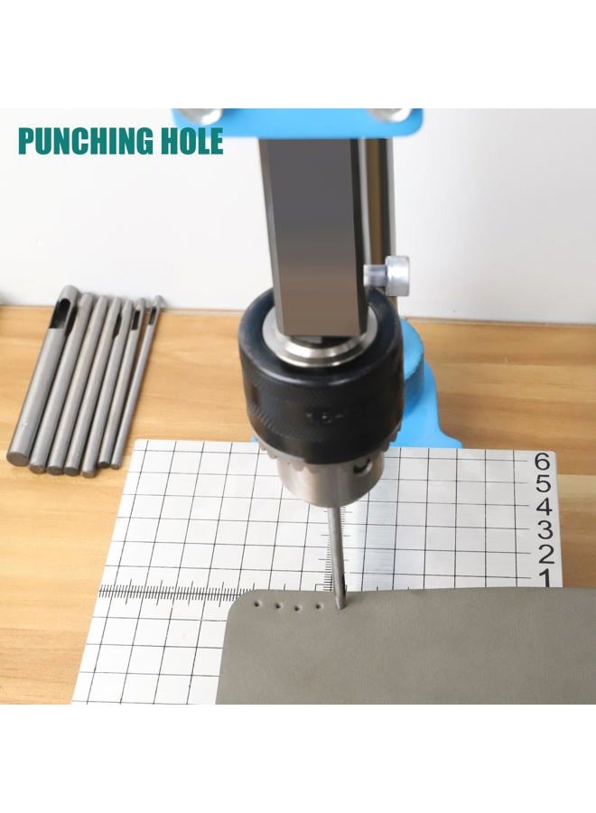 FASTTOBUY Leather Hole Puncher Hand Punching Machine Manual Press Puncher Punch Tools for DIY Leather Craft Punching Holes - Image 5