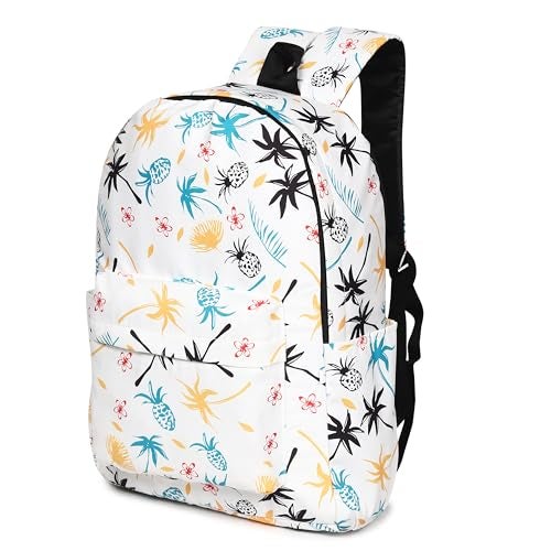 MELVIS 20L Backpack School Bag For Travel With Bottle Compartment | Trendy Water Resistant High Storage Bag For Men & Women | Boys & Girls Laptop Printed Backpack For College Gift (Coconut Tree) - Image 2