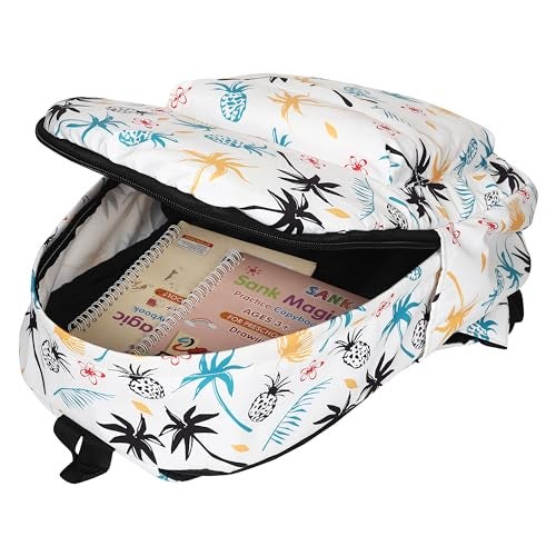 MELVIS 20L Backpack School Bag For Travel With Bottle Compartment | Trendy Water Resistant High Storage Bag For Men & Women | Boys & Girls Laptop Printed Backpack For College Gift (Coconut Tree) - Image 5