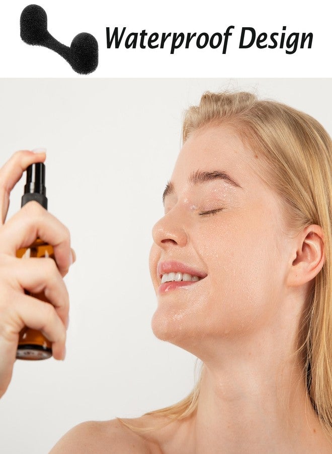 ١٠٠ قطعة من فلاتر الأنف، سدادات أنف للغبار، فلاتر أنف إسفنجية ناعمة للاستخدام مرة واحدة للحساسية، مناسبة لأعمال البناء والأنشطة الخارجية، لون أسود - Image 4