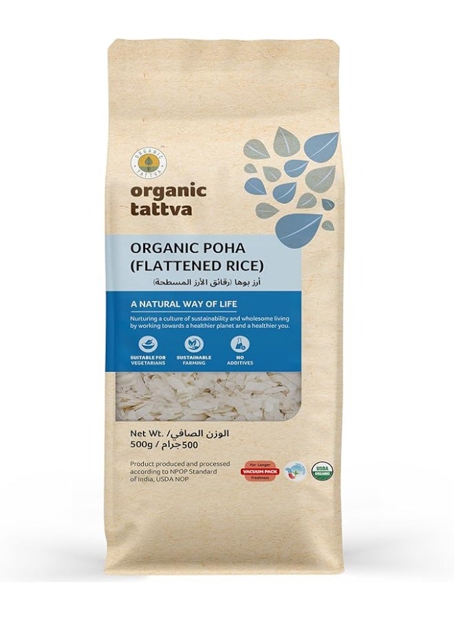 Organic Tattva Flattened Rice Poha 500 g