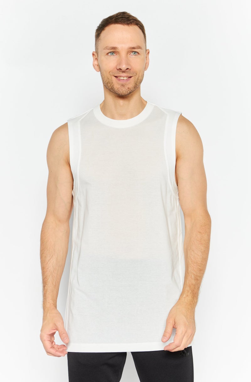 Adidas Adidas Y-3 By Yohji Yamamoto Men Sportswear Fit Training Top, White  - Image 1