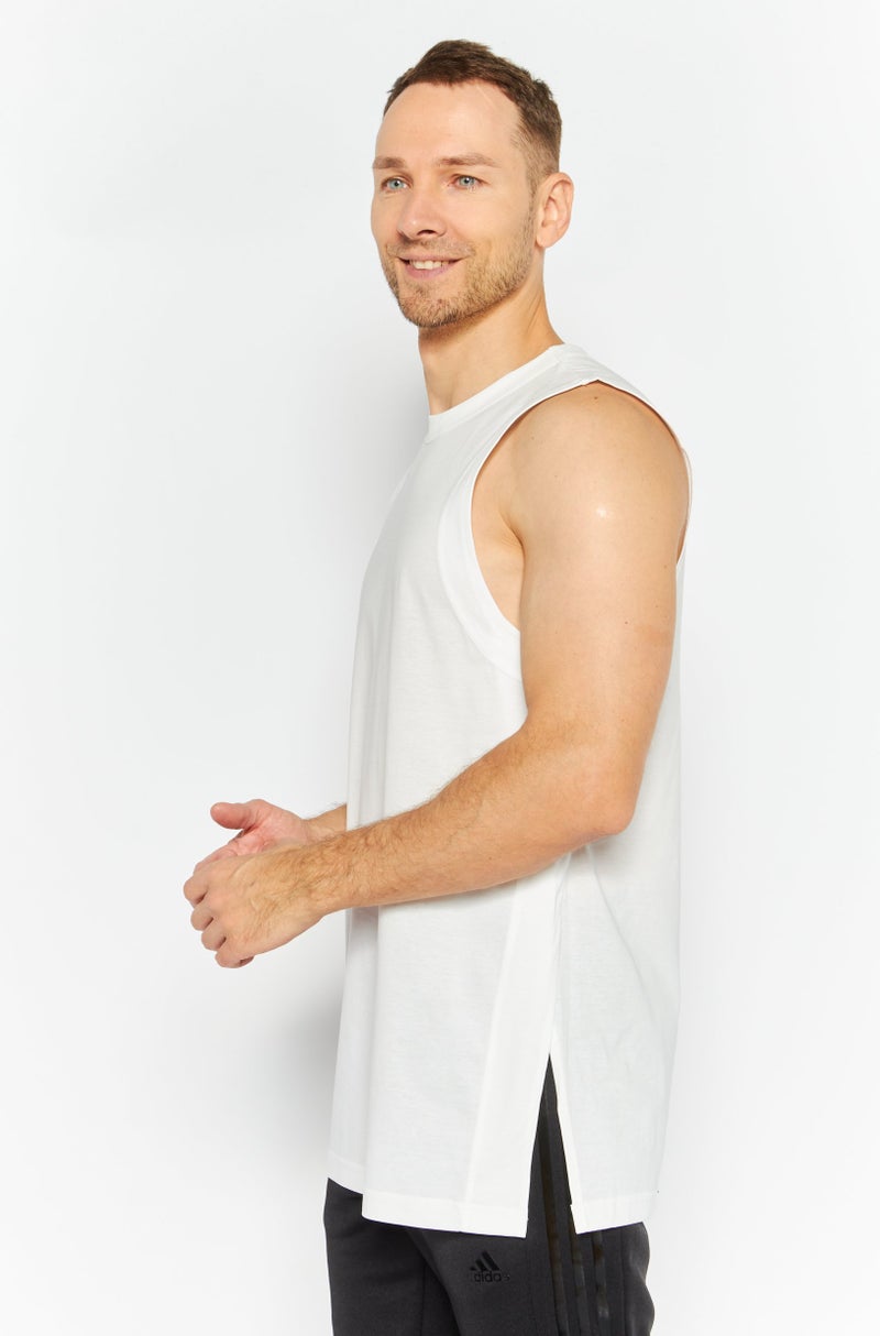 Adidas Adidas Y-3 By Yohji Yamamoto Men Sportswear Fit Training Top, White  - Image 3