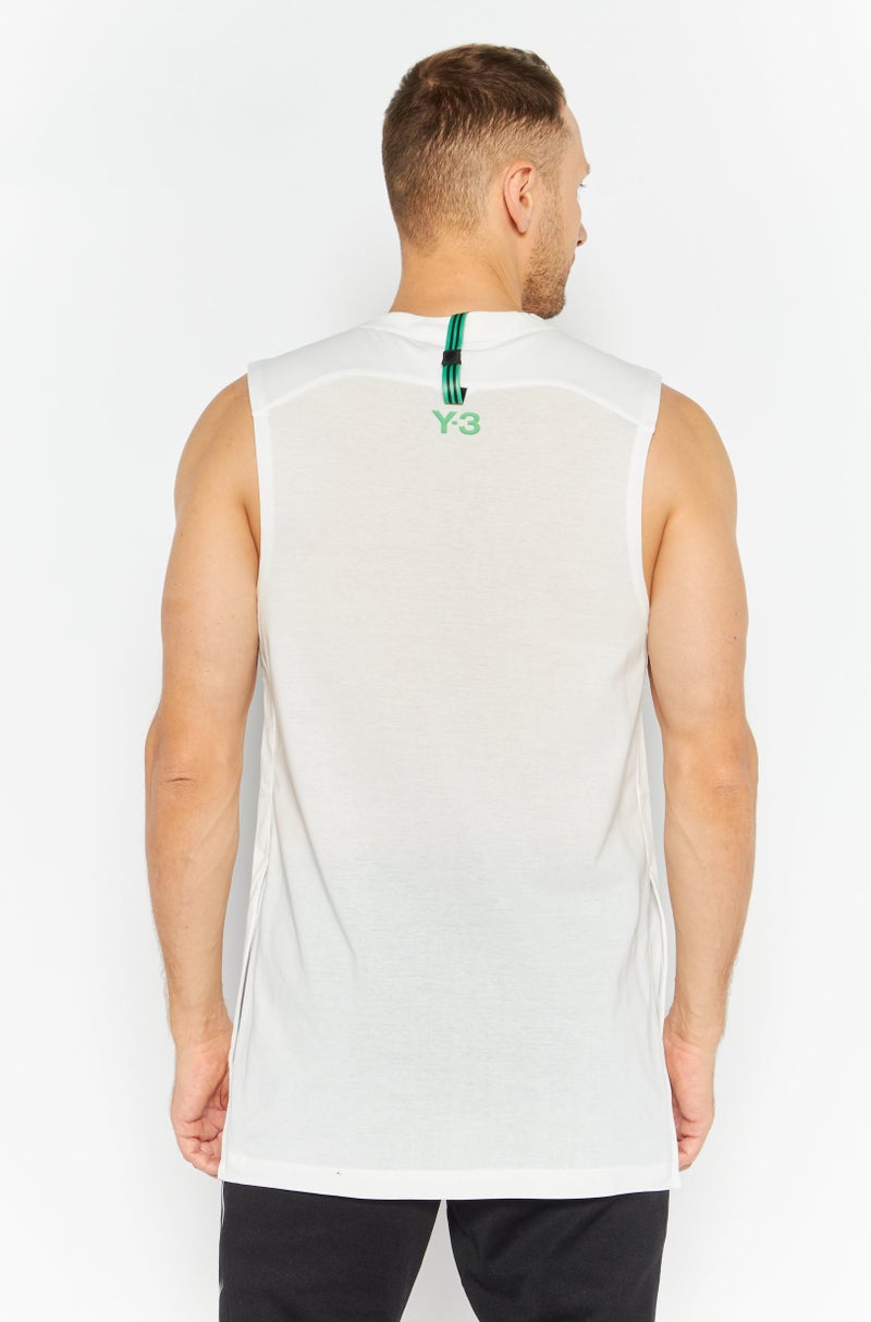 Adidas Adidas Y-3 By Yohji Yamamoto Men Sportswear Fit Training Top, White  - Image 2