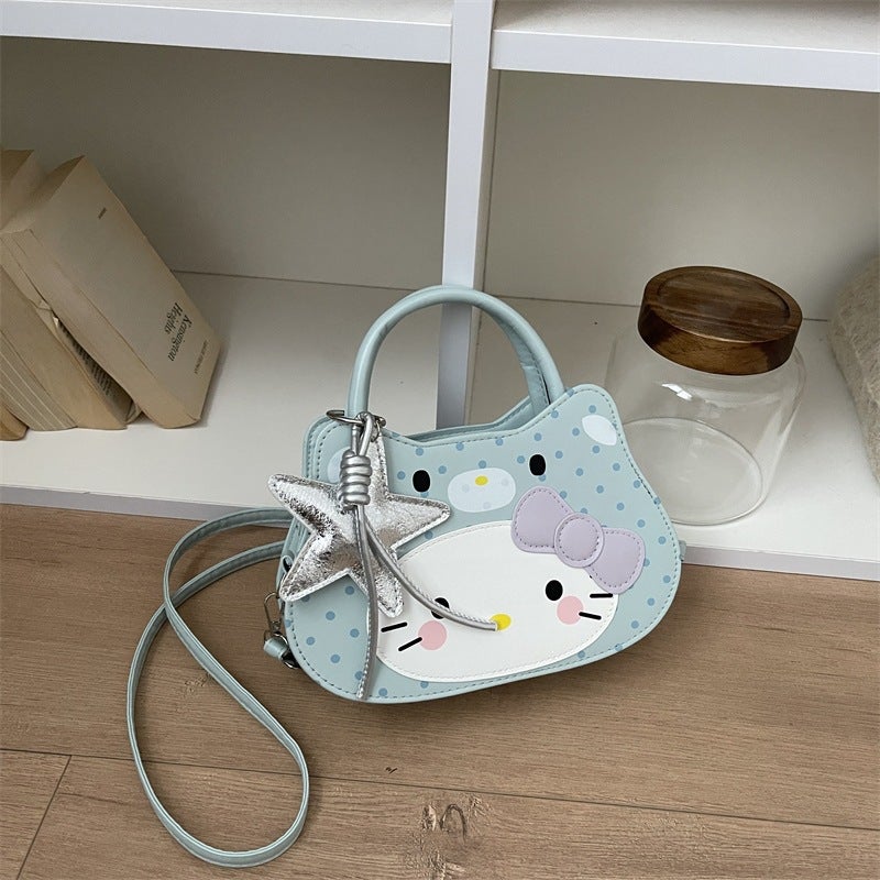 Cute Cat Polka Dot Handbag for Women - Image 3