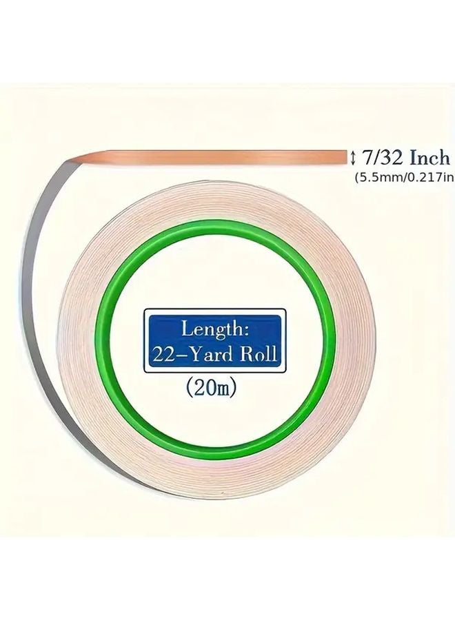 3 Pack Strong Adhesive Copper Foil Tape Double Sided Conductive for Stained Glass - Image 3