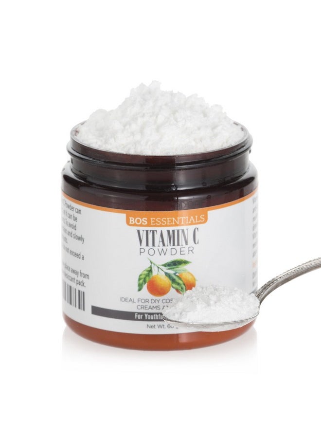 Bos Essentials - Ultra Fine Cosmetic Grade Vitamin C Powder Dissolves Instantly In Water Make Fresh & Effective Vitamin C Serum Vitamin C For Face Body Skin Care - Image 1