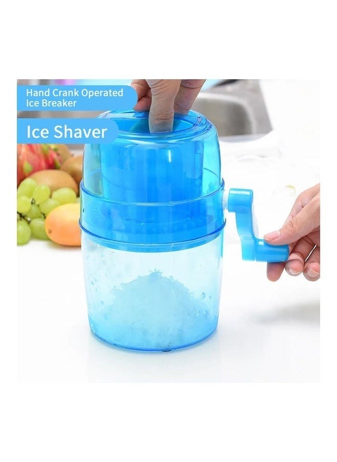 ELTRAZONE Portable Manual Ice Crusher & Shaver Machine – Hand-Crank Snow Cone Maker for Home Use, Ice Cream & Summer Drinks, Durable ABS Blades, Compact & Easy to Clean, Kitchen Tool for Smoothies, Cocktails, Slushies, Ice Treats – No Electricity Needed  - Image 4