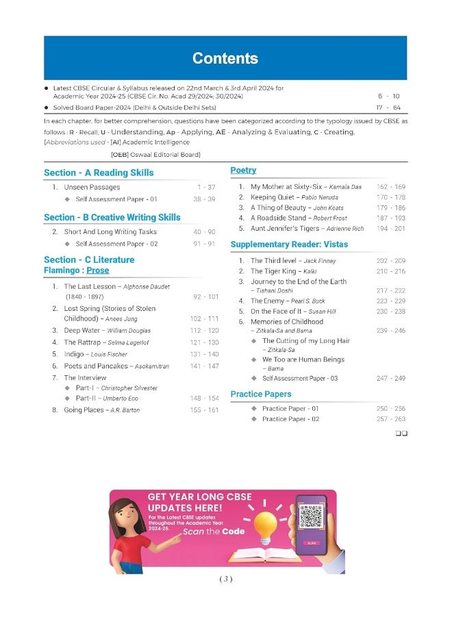 null - Oswaal CBSE Question Bank Class 12 English Core, Chapterwise and Topicwise Solved Papers For Board Exams 2025 - Image 1