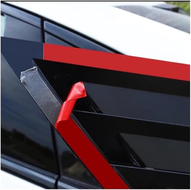 QASULER Car Rear Louver Trim Sticker for Chevrolet Malibu - Image 2