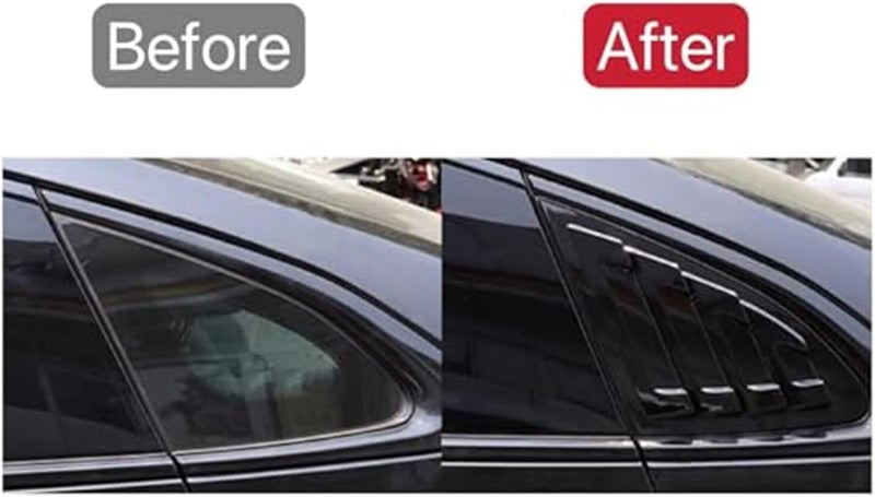 QASULER Car Rear Louver Trim Sticker for Chevrolet Malibu - Image 4
