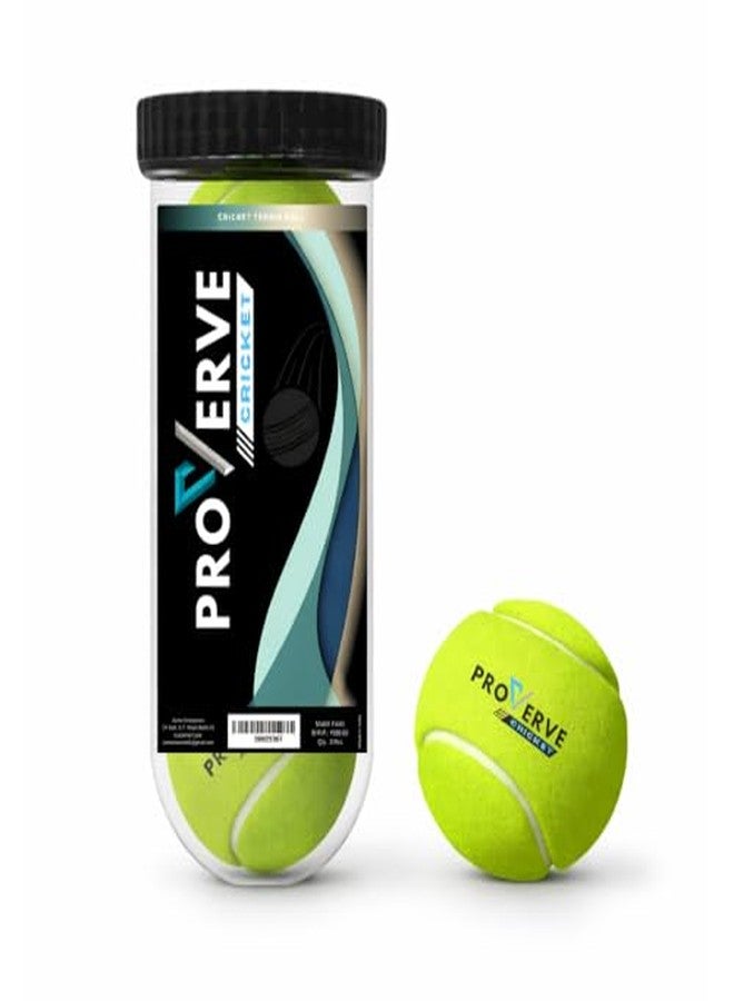 PROVERVE Cricket Tennis Ball Professional with Jar for Cricket Tournament, Premium Performance High Bounce Rubber Ball (Pack of 3) - Image 2