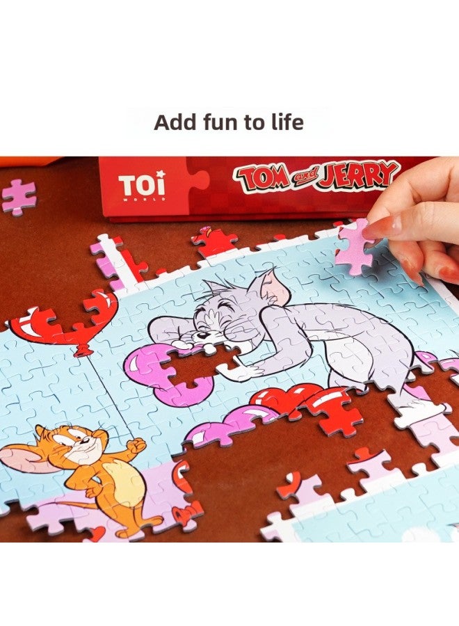 【Cat And Mouse Collection】 TOI Tuyi Chao Plays Genuine Cat And Mouse Puzzle 1000 Pieces 500 Pieces 300 Pieces-Color:28 Pieces-memory Photo Frame Series-bubble Bath - Image 4