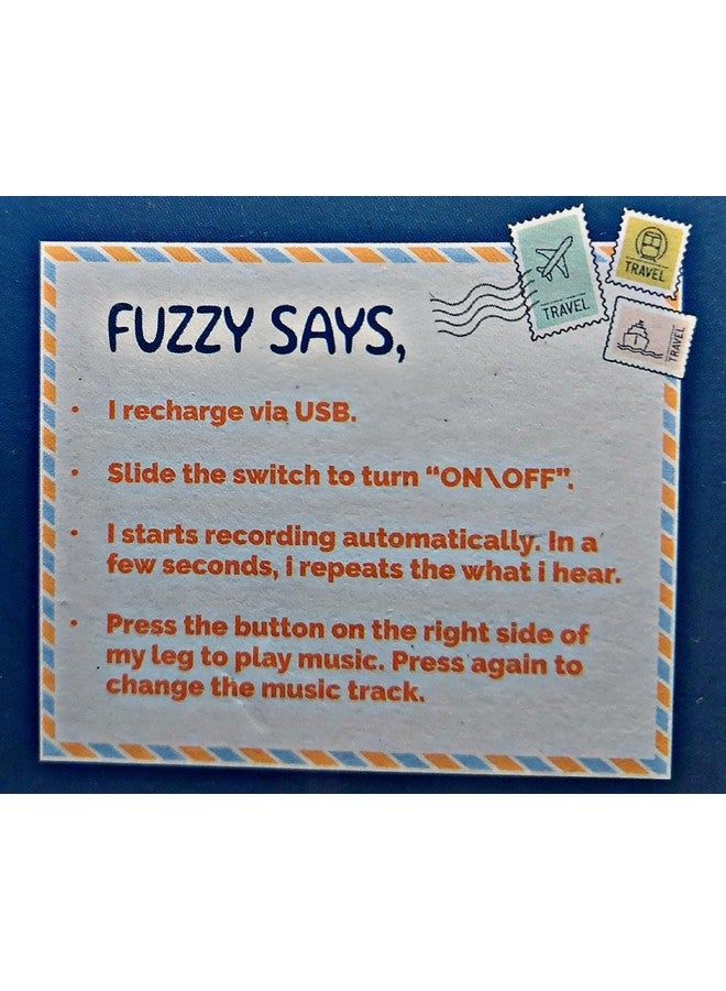 Ayla World Fuzzy Jumper Talking, Hopping, Musical Pink Elephant Toy For Kids 1+ Years, Rechargeable Via Usb Cable  - Image 5