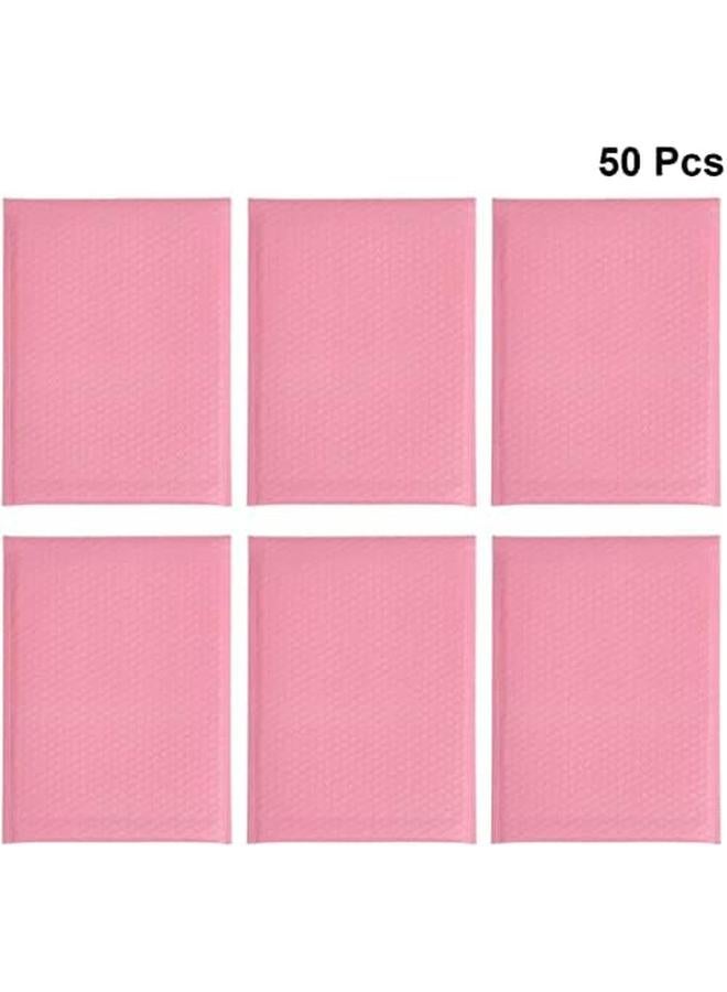 كاست ويف أكياس الفقاعات 50 قطعة من أكياس التغليف ذاتية الختم من شركة فقاعات البريد المبطنة المضادة للكهرباء الساكنة لتخزين الشحن والتحرك، وردي 15 * 20 بلس 4 سم - Image 2