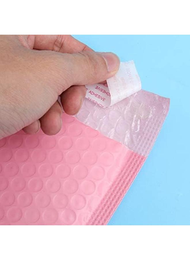 كاست ويف أكياس الفقاعات 50 قطعة من أكياس التغليف ذاتية الختم من شركة فقاعات البريد المبطنة المضادة للكهرباء الساكنة لتخزين الشحن والتحرك، وردي 15 * 20 بلس 4 سم - Image 4
