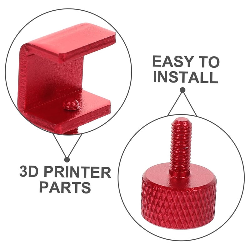 HEALLILY 4pcs Adjustable Printer Bed Clips Bed Clamps for Glass Platform Easy Installation Secure Fixing for Printing Applications - Image 4