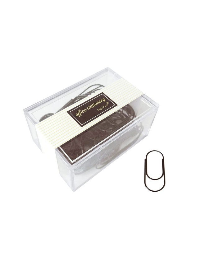 Supfoxer Jumbo Paper Clips 50Pcs 2Inch Big Paperclips Durable And Rustproof Coated Large Paper Clips Office Supply Accessories (Black) - Image 1