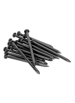 ABBASALI 100-Piece Steel Nail Set Black 50x3millimeter WITH CLAW HAMMER  - Image 1