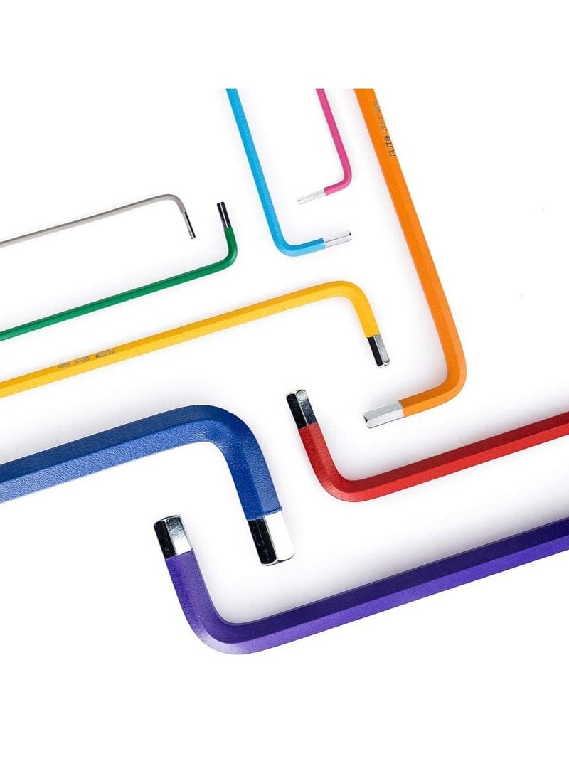 KASTWAVE Metric Long Arm Hexagon Wrench Tools Set with Ball End, Alloy Steel L-Keys Wrenches for Bike and Motorcycle Maintenance 9Pieces 1.5-10 mm - Image 5