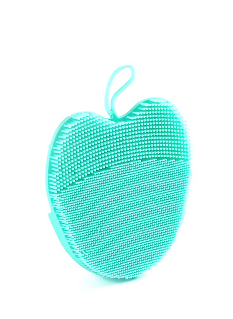 mella - Small silicone facial cleansing brush- Green - Image 1