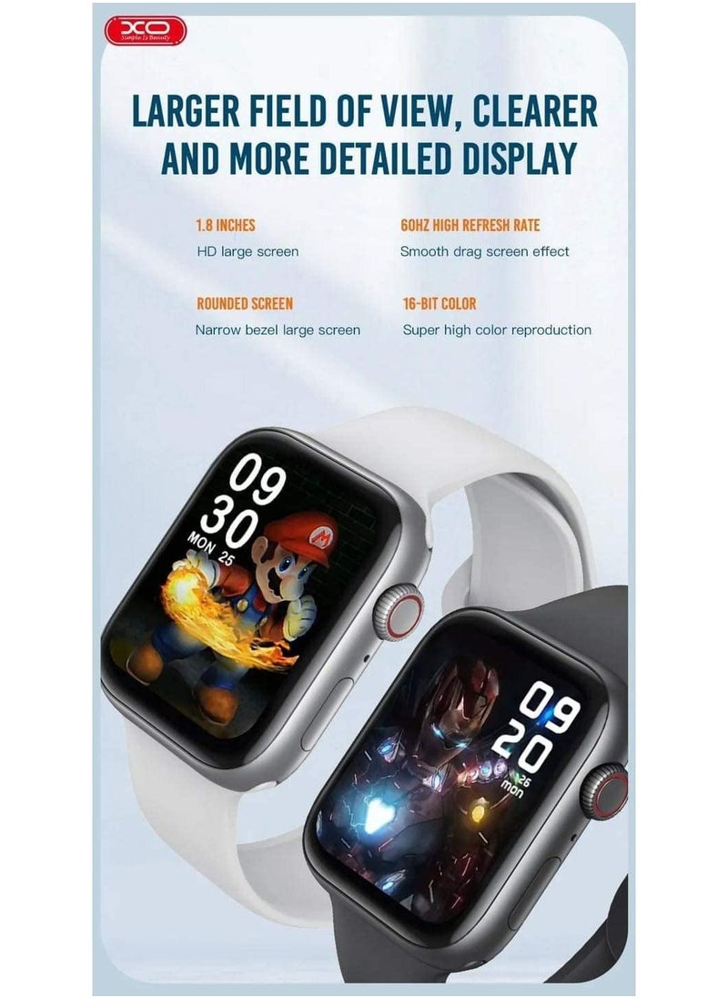 XO - XO W7 PRO SMARTWATCH, BUILT-IN SMART G Sensor,HEART RATE SENSOR IP67 WATERPROOF COMPATIBLE WITH Android & IOS (Black) - Image 1