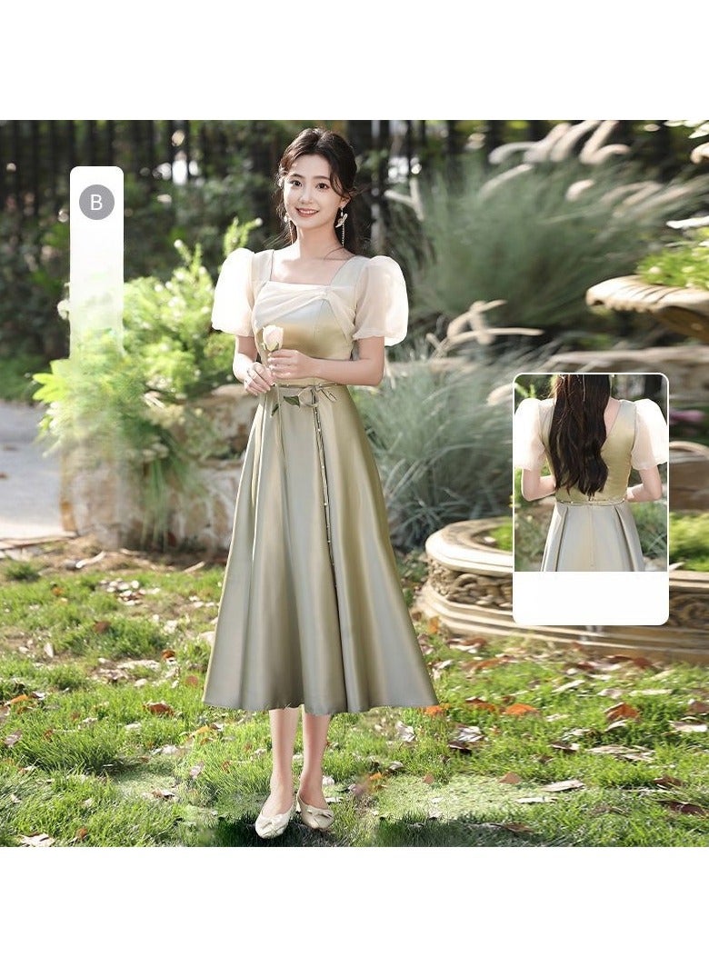 KUYING New Fashionable and Elegant Bridesmaid Dress  - Image 1