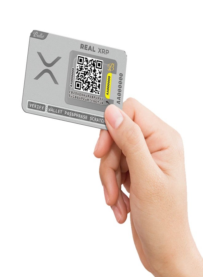 باليه مجموعة بطاقات تخزين بارد لعملة XRP من Ballet Real (3 بطاقات) - محفظة أجهزة غير متصلة بالإنترنت للحفظ الذاتي، لا تتطلب عبارة استعادة، ولا رقم تعريف شخصي أو كلمة مرور، ولا تحتوي على مكونات إلكترونية، مصنوعة من الفولاذ المقاوم للصدأ - Image 4