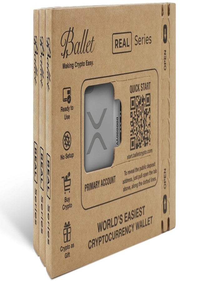 باليه مجموعة بطاقات تخزين بارد لعملة XRP من Ballet Real (3 بطاقات) - محفظة أجهزة غير متصلة بالإنترنت للحفظ الذاتي، لا تتطلب عبارة استعادة، ولا رقم تعريف شخصي أو كلمة مرور، ولا تحتوي على مكونات إلكترونية، مصنوعة من الفولاذ المقاوم للصدأ - Image 3
