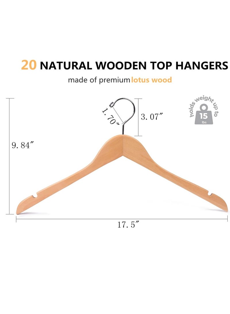 360 Degree Rotating Non-Slip Hook and Precision Cut Wooden Clips, 10 Pieces. 44.5 x 22.86 x 1.01cm - Image 5