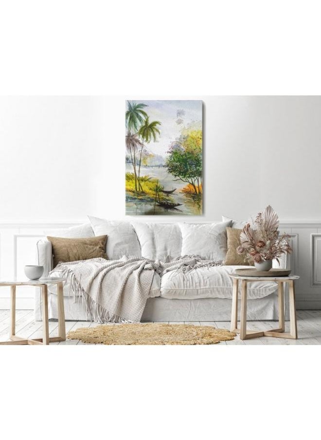 Home Gallery Home Gallery beautiful nature hand drawn water  color Printed canvas wall art  - Image 3