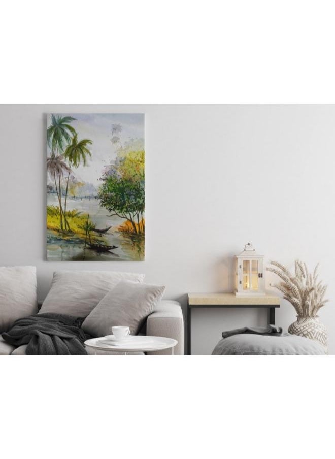 Home Gallery Home Gallery beautiful nature hand drawn water  color Printed canvas wall art  - Image 2