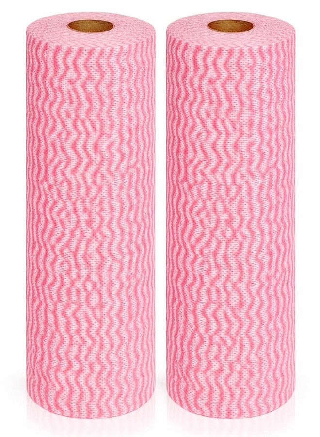 DOMICA Reusable Cleaning Wipe, Household &Kitchen Towels,Disposable Cleaning Cloth, Dish Cloth Dish Towels Dish Rags Reusable Kitchen Paper Towels, Wash Towels, Pack of 2 Rolls of Approx 80 Sheets - Image 1