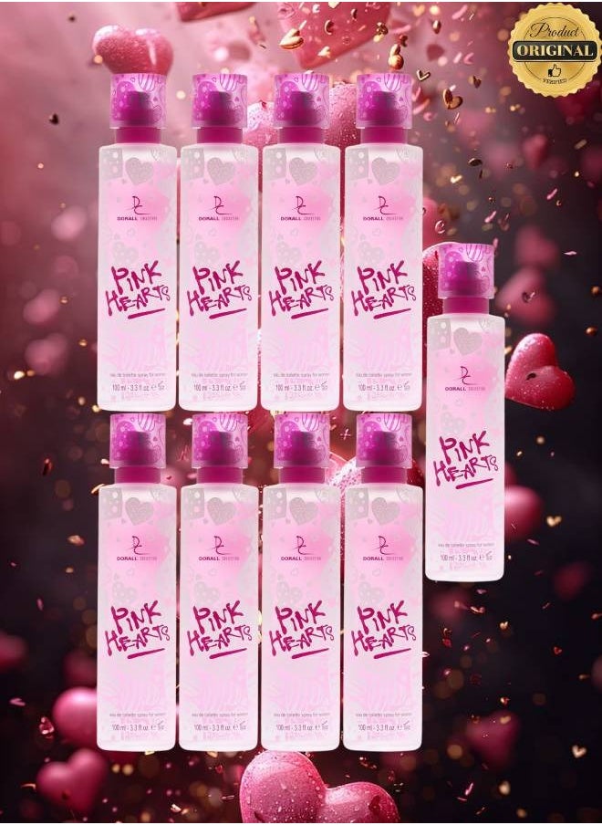 دورال كولكشن 9 قطع عطر بينك هارتس 100 مل  - Image 1