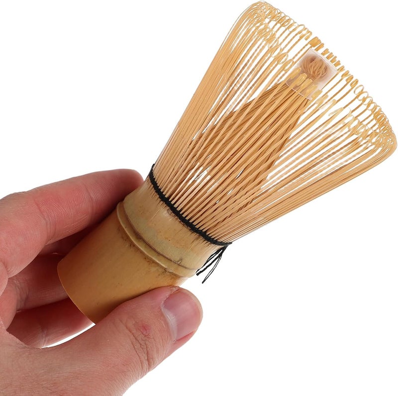 Traditional Japanese Matcha Whisk Chasen Set 120 Tines Handcrafted Tea Brush for Smooth Matcha Mixing Authentic Tea Tool - Image 4