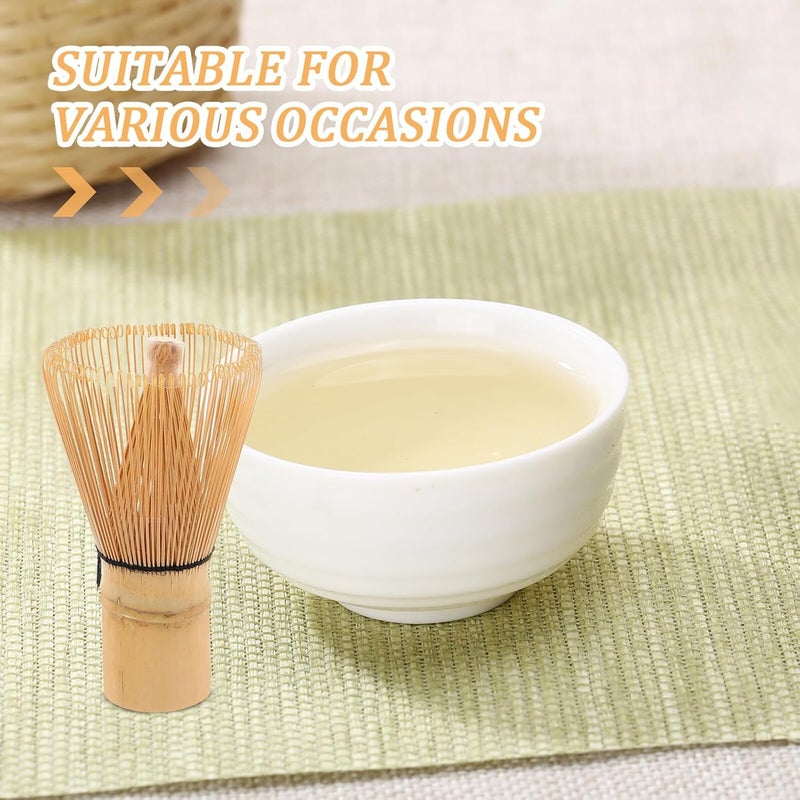 Traditional Japanese Matcha Whisk Chasen Set 120 Tines Handcrafted Tea Brush for Smooth Matcha Mixing Authentic Tea Tool - Image 3