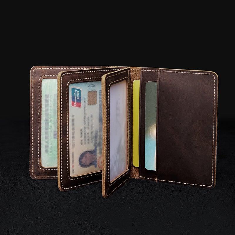 King'S Paul Card Bag Card Set Men'S Leather Driver'S License Driving License Baotou Layer Cowhide 7 Card Resistance - Image 4