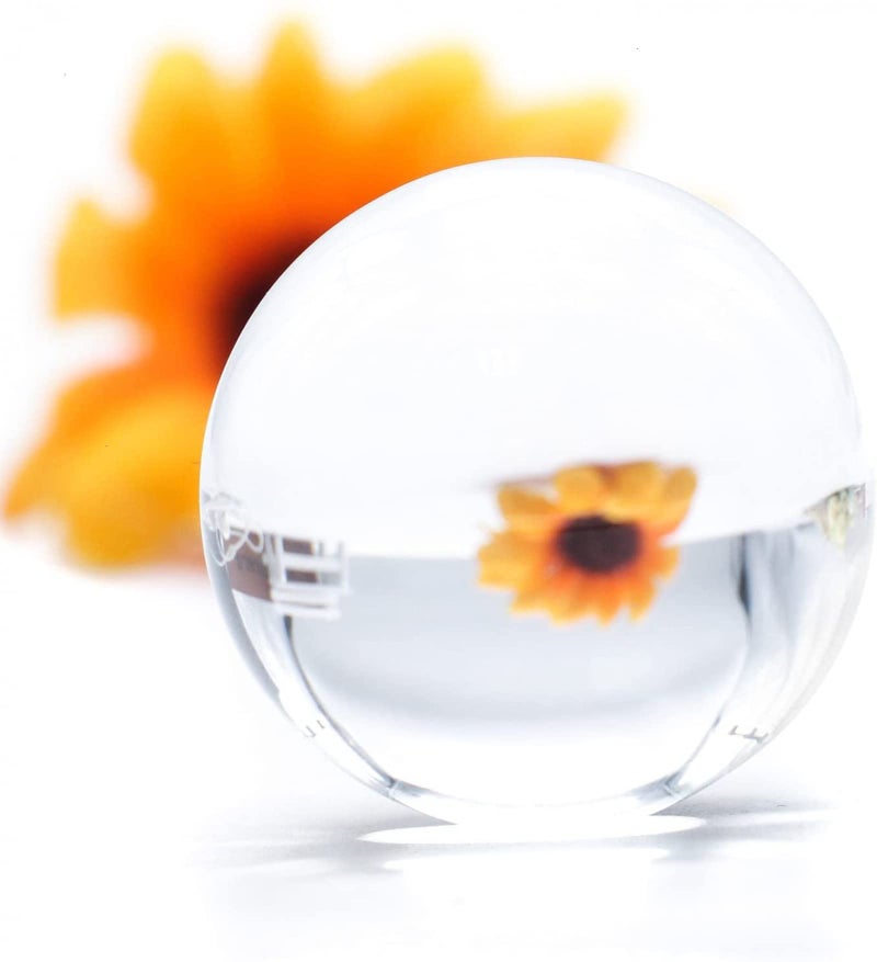 Zittop Mini Clear Crystal Ball Glass Ball Globe Fengshui Miniature Oornaments for Gifts House Decoration Home Docor 30mm/1.2Inch - Image 2