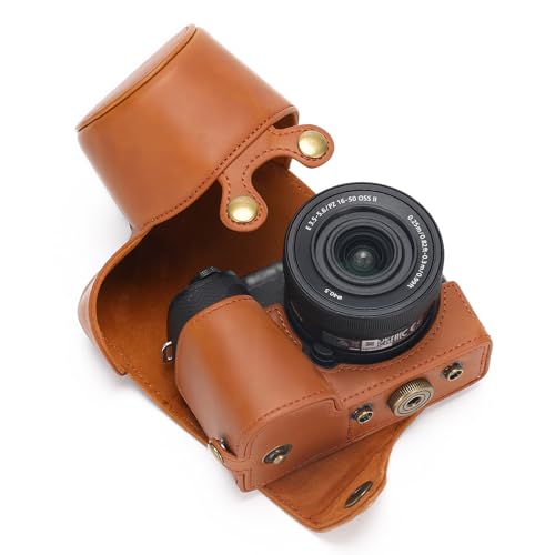 Hargedis for Sony ZV-E10 II case Premium PU Full Body Leather Camera Case Bag for Sony ZV-E10 II Fit 16-50mm Lens with Camera Shoulder Strap - Image 1