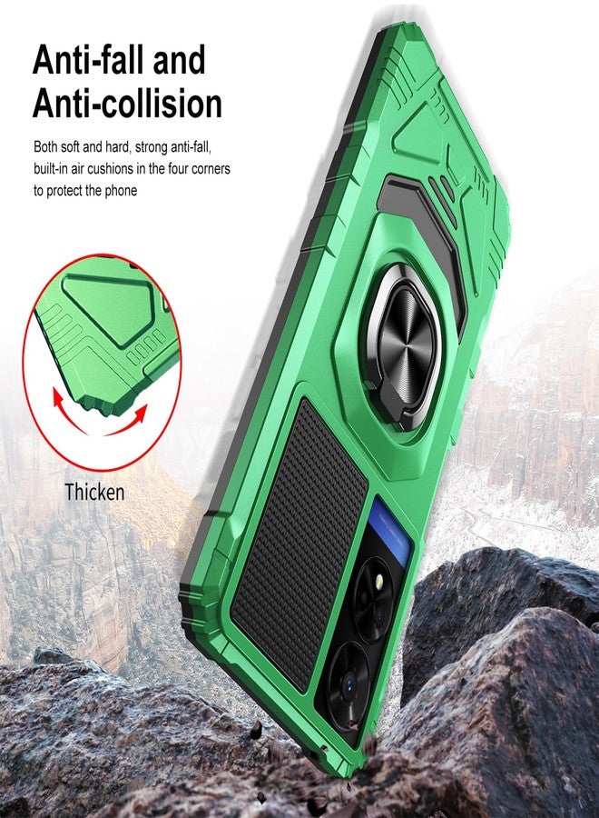 Ailiber for TCL 50 XE 5G Case with Kickstand, TCL 50 XE Phone Case with Screen Protector, for Magnetic Car Mount, Heavy Duty, Rugged Shockproof Cell Phone Cover for TCL 50XE-Green - Image 5