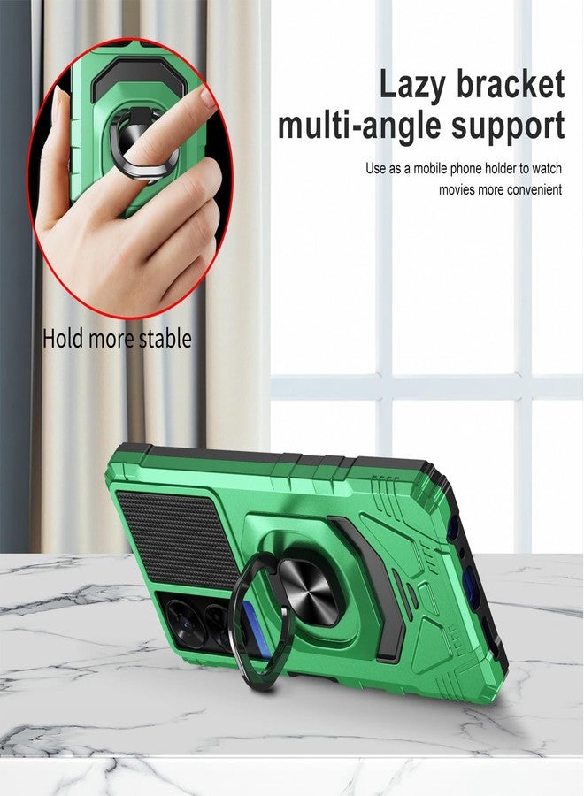 Ailiber for TCL 50 XE 5G Case with Kickstand, TCL 50 XE Phone Case with Screen Protector, for Magnetic Car Mount, Heavy Duty, Rugged Shockproof Cell Phone Cover for TCL 50XE-Green - Image 2