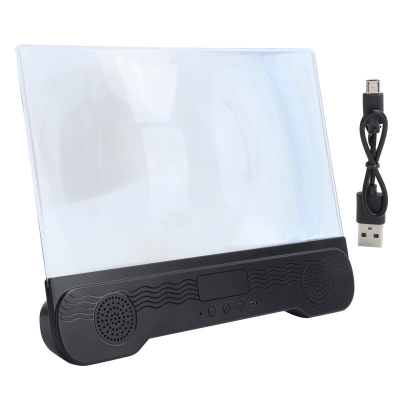 Phone Screen Magnifier Anti-Blue Light HD Zoom Amplifier - Portable Bluetooth Speaker Stand for Home Theater - Image 1