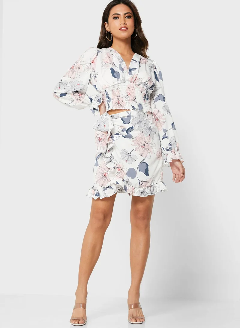 Ginger Tie Up Skirt Set