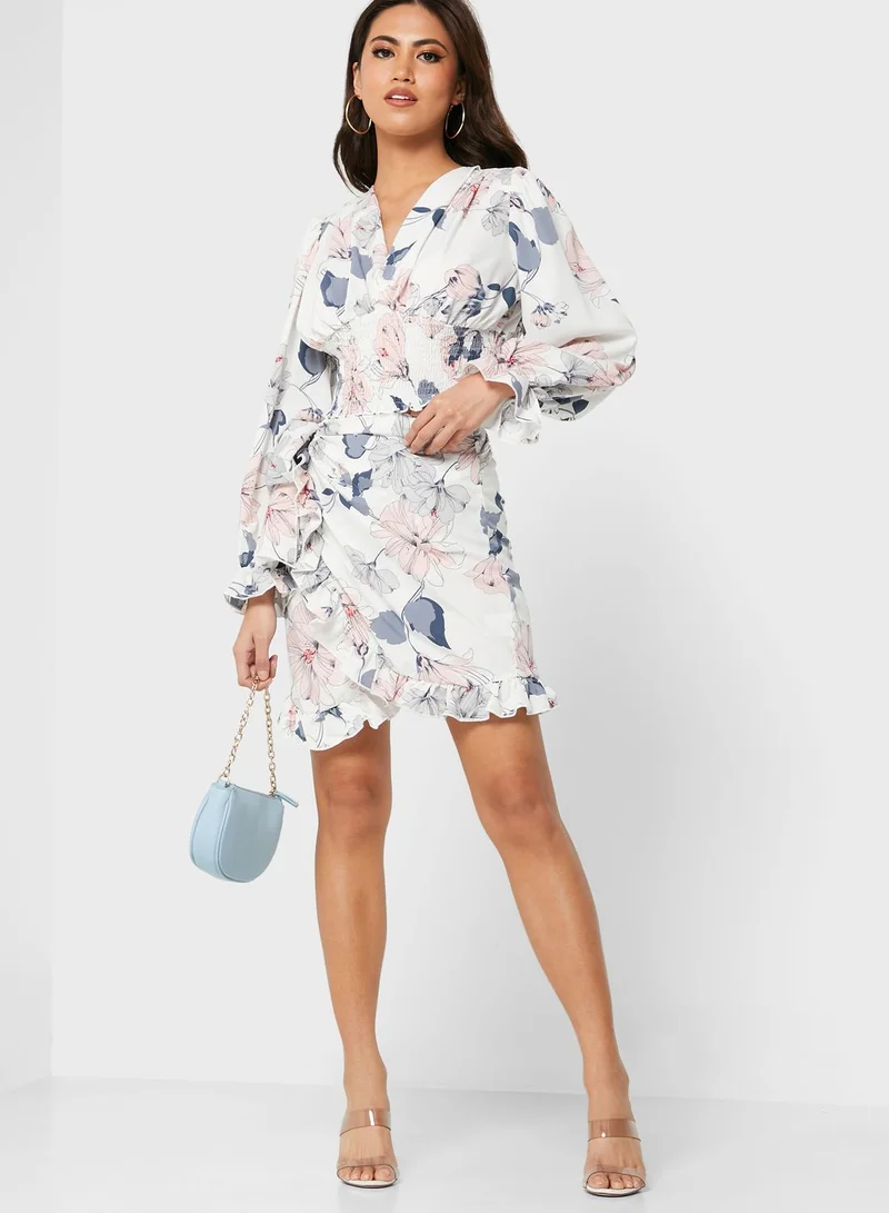 Ginger Tie Up Skirt Set