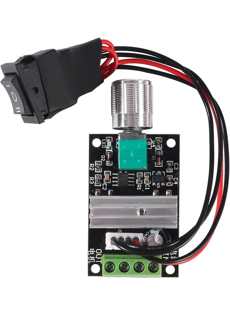 MELIFE 2 Pack 6V 12V 24V 28V 3A 80W 1203BB DC Motor Speed Controller PWM Speed Adjustable Reversible Motor Driver Switch Reversing  - Image 2