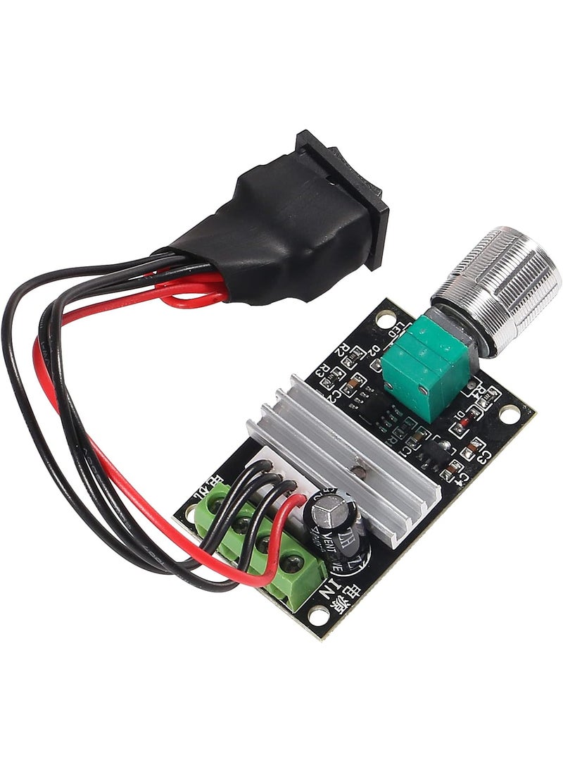 MELIFE 2 Pack 6V 12V 24V 28V 3A 80W 1203BB DC Motor Speed Controller PWM Speed Adjustable Reversible Motor Driver Switch Reversing  - Image 3