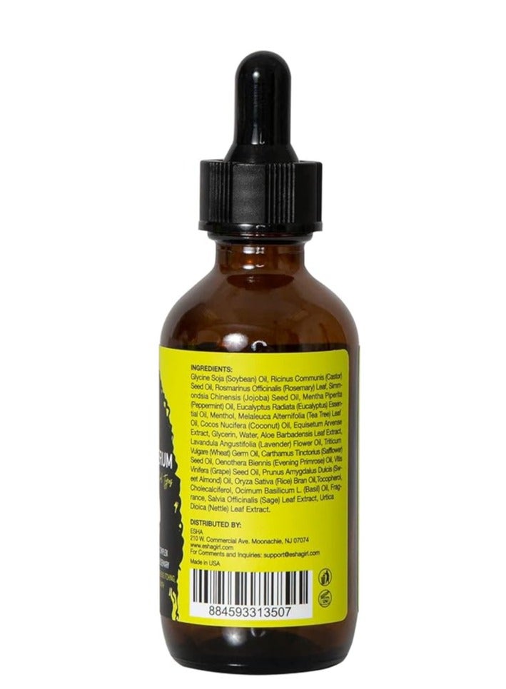 إشا إيشا جيرل ناتشورال | سيروم نمو فروة الرأس المضاد للحكة | مُخصص للشعر المجعد | بروتين نباتي ومركب بيوتين ب، مُضاف إليه جوز الهند وإكليل الجبل | 2 أونصة - Image 2