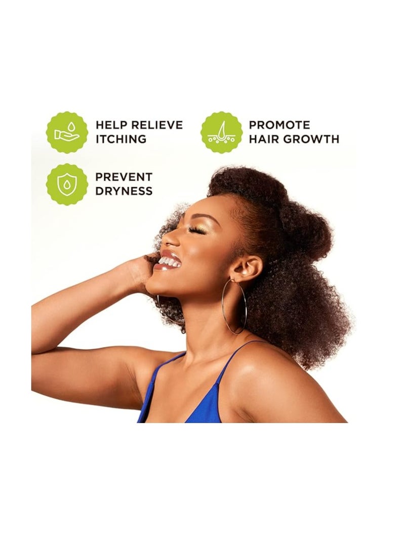 إشا إيشا جيرل ناتشورال | سيروم نمو فروة الرأس المضاد للحكة | مُخصص للشعر المجعد | بروتين نباتي ومركب بيوتين ب، مُضاف إليه جوز الهند وإكليل الجبل | 2 أونصة - Image 4