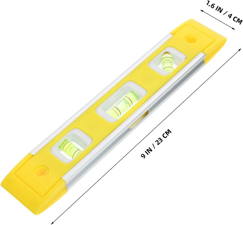 Mini Magnetic Bubble Level Ruler Aluminum Alloy High-precision Small Spirit Level Tool for Home Renovation and Picture Hanging - Image 2