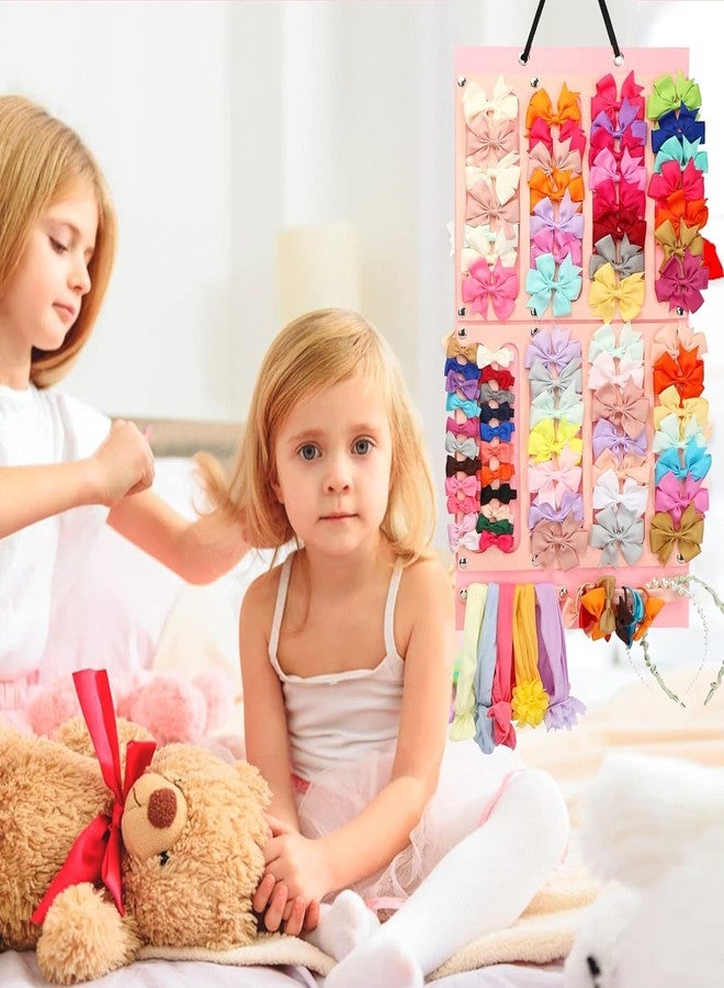 Zusaca Headband Storage Holder for Baby Girl, Newborn Baby Girls Headbands Hanging Organizer Storage, Holds Up to 60 Baby Headbands Nylon, Baby Headbands Turban Knotted. (Accessories Not Include) - Image 2